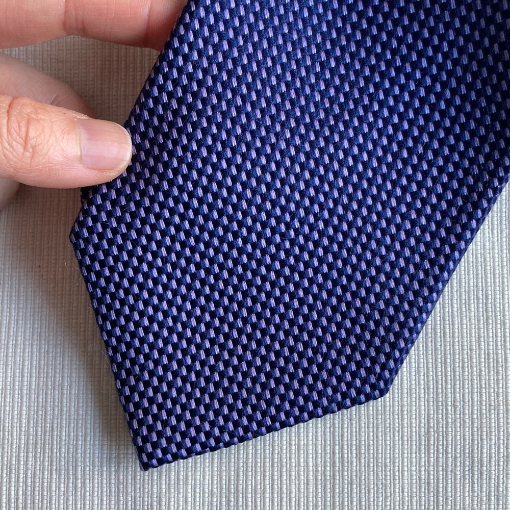 MICHAEL Michael Kors 100% Silk Blue Pattern Men's Tie